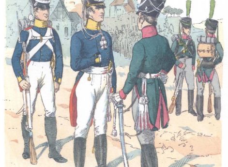 Кур-Гессен. Пехота (1813-21)