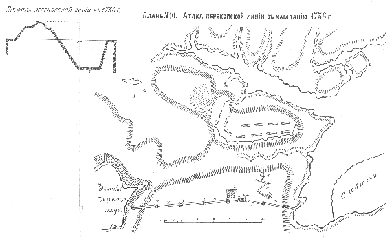 Атака перекопской линии в кампанию 1736 года