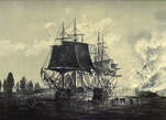 «Всеволод» после нападения британского фрегата при Палдиски 26 августа 1808 года