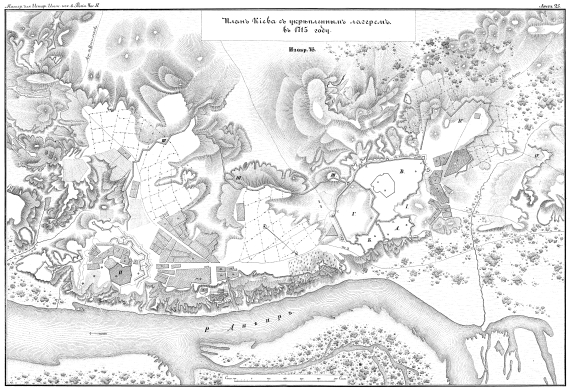 Киев с укрепленным лагерем в 1715 году