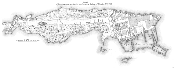 Кронштадт. Оборонительная ограда в продолжении войны со Швецией (1741-1743)