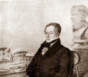 Е. И. Гейтман. Портрет Н. М. Карамзина. 1820-е годы. Литография (Фрагмент)