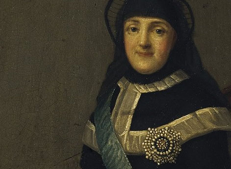 Портрет Екатерины II в трауре по императрице Елизавете Петровне