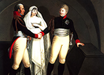 Александр I поклоняется останкам Фридриха Великого в присутствии короля Фридриха Вильгельма III и королевы Луизы