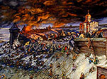 Героическая оборона Старой Рязани от монголо-татарских войск в 1237 г. (диорама)