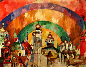 Лентулов А.В. – Небозвон (Небосвод. Декоративная Москва). 1915