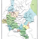 Районы расположения армий, отдельных корпусов и казачьих войск в 1817 году