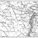 Схематическая карта в августе 1870 года театра военных действий