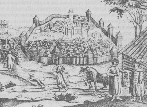 Вид Казани. Гравюра XV века