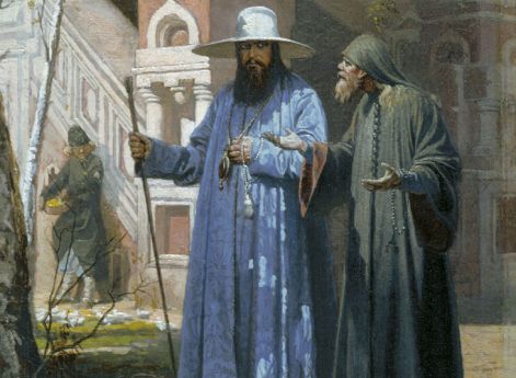 Патриарх Никон в Новоиерусалимском монастыре. В. Г. Шварц. 1867 год