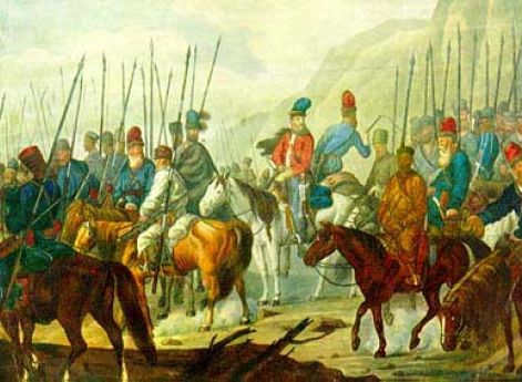 Яицкие казаки в походе. Конец XVIII века