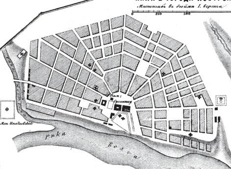 План города Костромы 1876 года
