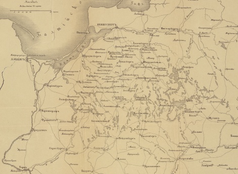 Карта театра войны 1807 года.
