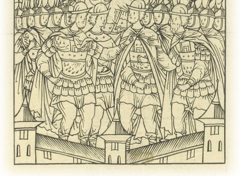 Царь Иван Васильевич распределяет своих воевод.