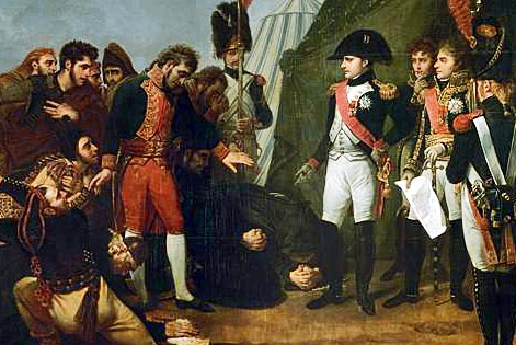 Наполеон при сдаче Мадрида 4 декабря 1808 года