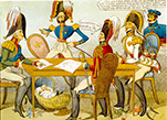 Карикатура на конгресс в Вероне, 1822 г.