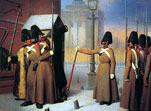 Смена караула Лейб-гвардии Измайловского полка у Зимнего дворца
