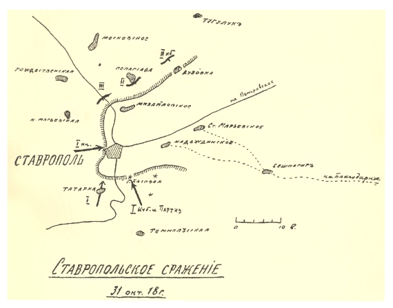 Ставропольское сражение 31 октября 1918 года