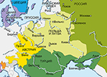 Карта Восточной и Северной Европы в 1558 г.