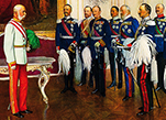 Император Франц Иосиф I принимает поздравления в связи с 60-летним юбилеем правления