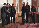 Представление пленного Османа-Паши Александру II в Плевне