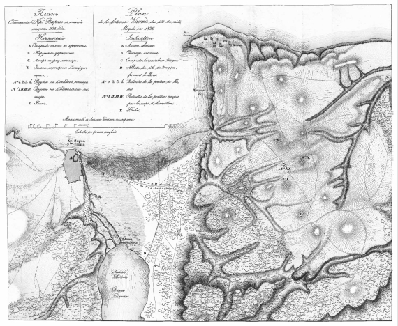 Обложение крепости Варна с южной стороны 1828 года