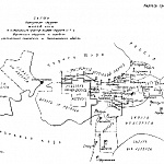 Схема корпусных округов Малой Азии, с показанием границ полковых округов IV, V и Береговых округов и городов расположения полковых и батальонных штабов